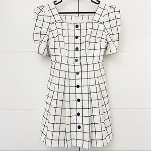 Gal Meets Glam Windowpane Dress size 00P
